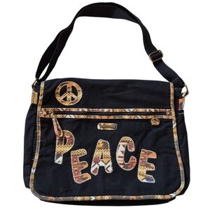 Unionbay Peace Patched Shoulder Bag Satchel